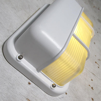 Nautische Buiten Wandlamp Bulkhead Met Opaal Glas En Aluminium Behuizing Voor Gevel En Entree