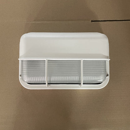 Nautische Buiten Wandlamp Bulkhead Met Opaal Glas En Aluminium Behuizing Voor Gevel En Entree