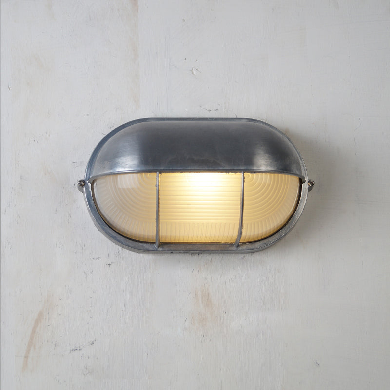 Nautische Buiten Wandlamp Bulkhead Met Opaal Glas En Aluminium Behuizing Voor Gevel En Entree