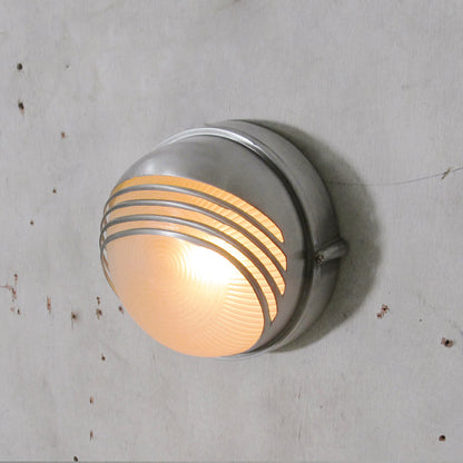 Vintage Buitenlamp Messing met Glazen Kap - Wandverlichting voor Terras & Tuin