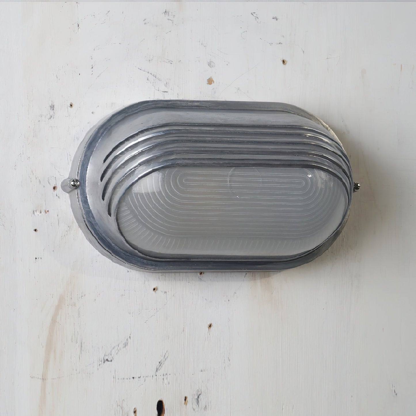 Vintage Buitenlamp Messing met Glazen Kap - Wandverlichting voor Terras & Tuin
