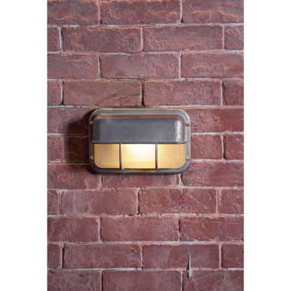 Nautische Buiten Wandlamp Bulkhead Met Opaal Glas En Aluminium Behuizing Voor Gevel En Entree