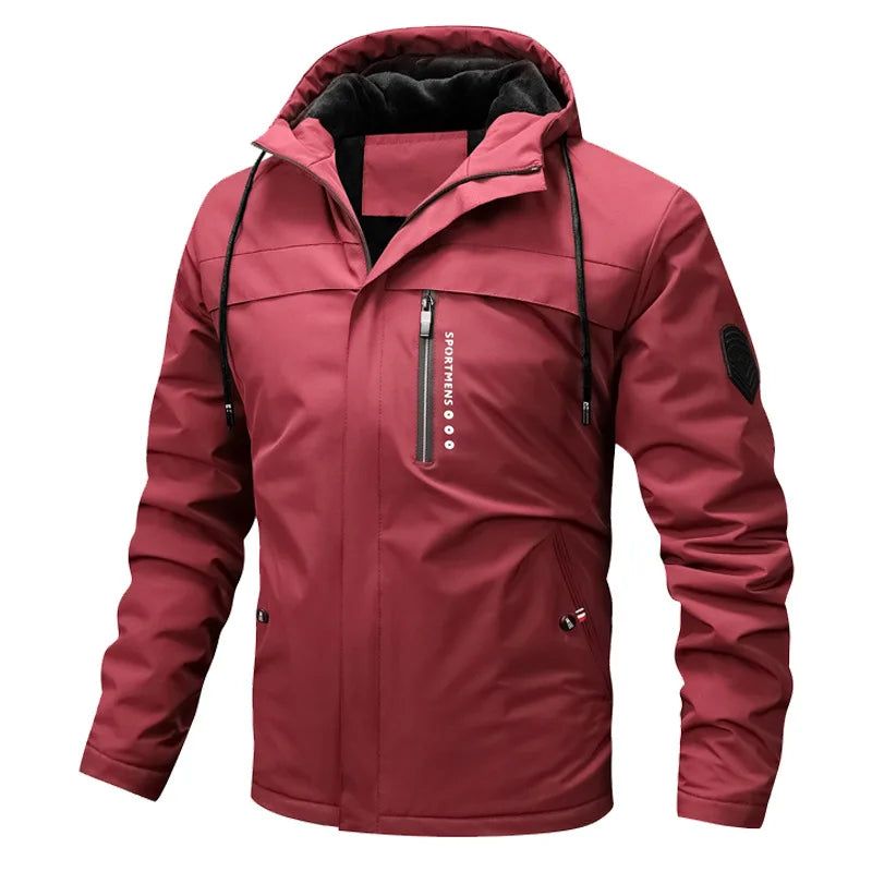 Jas Trapuntato Sport Cappuccio Warm voor Buiten