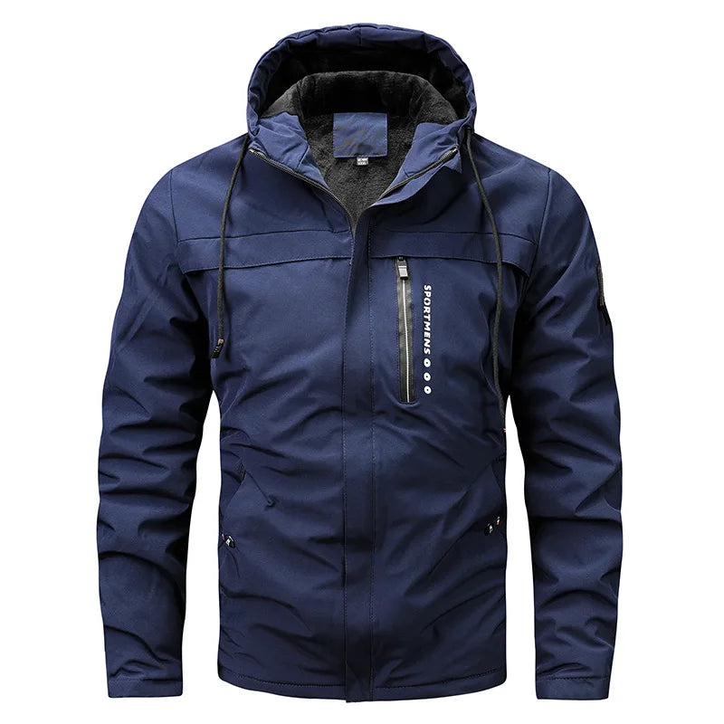 Jas Trapuntato Sport Cappuccio Warm voor Buiten