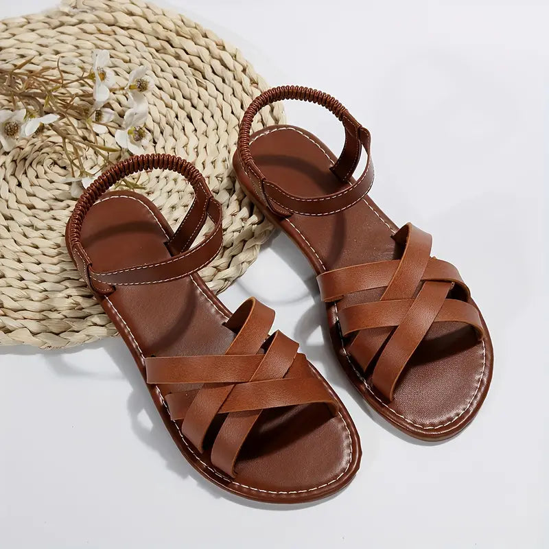 Vrouwelijke Sandalen van Weven Leer - StudioMarella