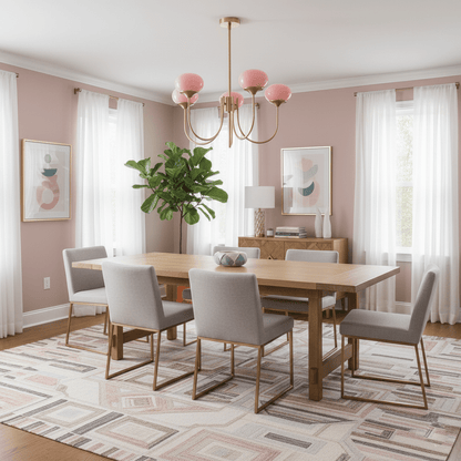Glazen Kroonluchter Met Roze Witte Of Creme Bollen En Gouden Of Chromen Frame Moderne Design Kroonluchter Met 3 Of 5 Lichtpunten Voor Woonkamer En Eetkamer