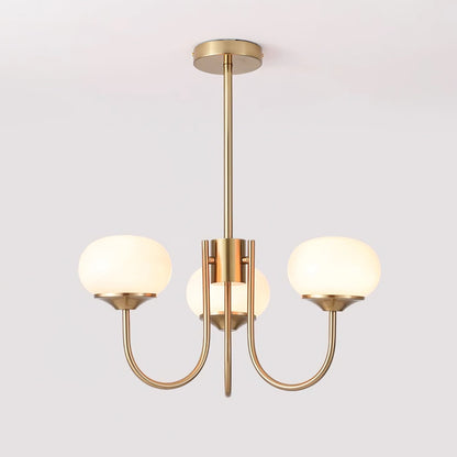 Glazen Kroonluchter Met Roze Witte Of Creme Bollen En Gouden Of Chromen Frame Moderne Design Kroonluchter Met 3 Of 5 Lichtpunten Voor Woonkamer En Eetkamer