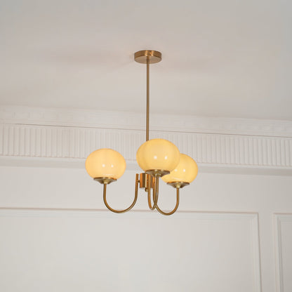 Glazen Kroonluchter Met Roze Witte Of Creme Bollen En Gouden Of Chromen Frame Moderne Design Kroonluchter Met 3 Of 5 Lichtpunten Voor Woonkamer En Eetkamer