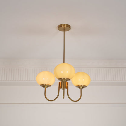 Glazen Kroonluchter Met Roze Witte Of Creme Bollen En Gouden Of Chromen Frame Moderne Design Kroonluchter Met 3 Of 5 Lichtpunten Voor Woonkamer En Eetkamer