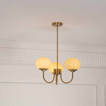 Glazen Kroonluchter Met Roze Witte Of Creme Bollen En Gouden Of Chromen Frame Moderne Design Kroonluchter Met 3 Of 5 Lichtpunten Voor Woonkamer En Eetkamer