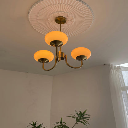 Glazen Kroonluchter Met Roze Witte Of Creme Bollen En Gouden Of Chromen Frame Moderne Design Kroonluchter Met 3 Of 5 Lichtpunten Voor Woonkamer En Eetkamer
