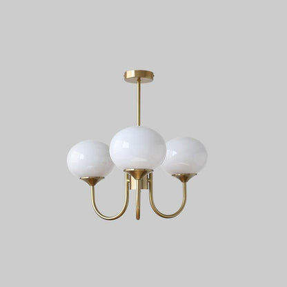 Plafondlamp Glas Roze Goud Retro 3 of 5 Lichts Hanglamp Woonkamer Slaapkamer Eetkamer Luxe