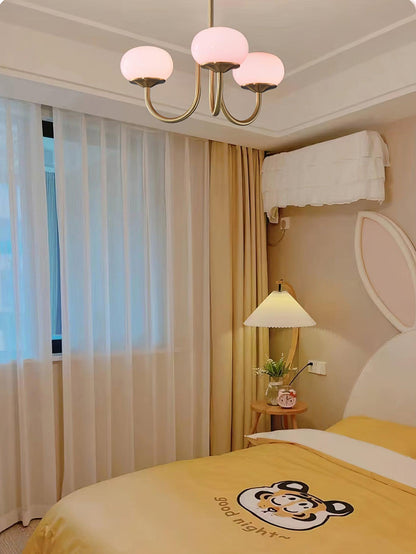 Plafondlamp Glas Roze Goud Retro 3 of 5 Lichts Hanglamp Woonkamer Slaapkamer Eetkamer Luxe