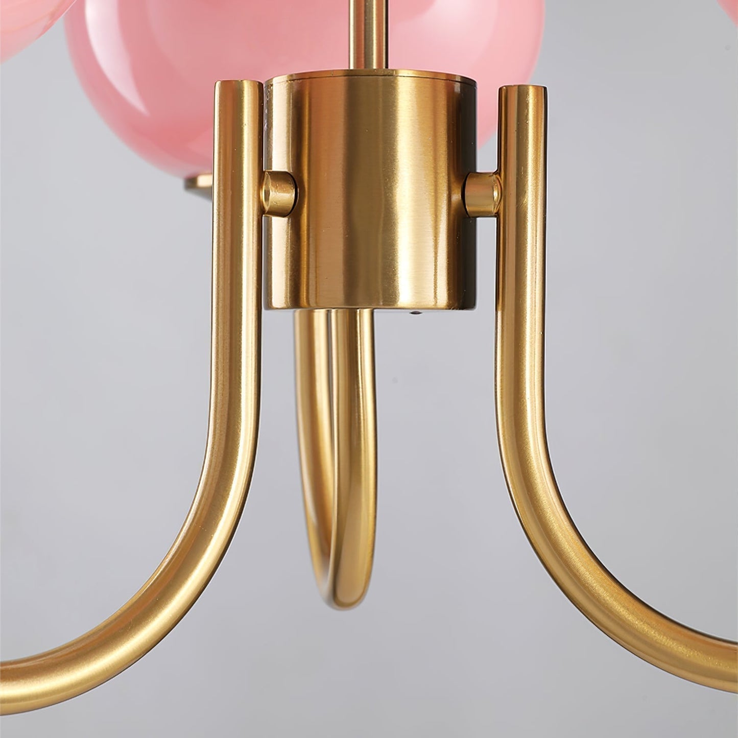 Plafondlamp Glas Roze Goud Retro 3 of 5 Lichts Hanglamp Woonkamer Slaapkamer Eetkamer Luxe