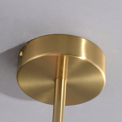 Plafondlamp Glas Roze Goud Retro 3 of 5 Lichts Hanglamp Woonkamer Slaapkamer Eetkamer Luxe