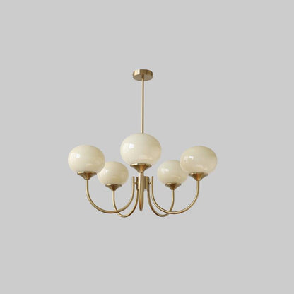 Plafondlamp Glas Roze Goud Retro 3 of 5 Lichts Hanglamp Woonkamer Slaapkamer Eetkamer Luxe