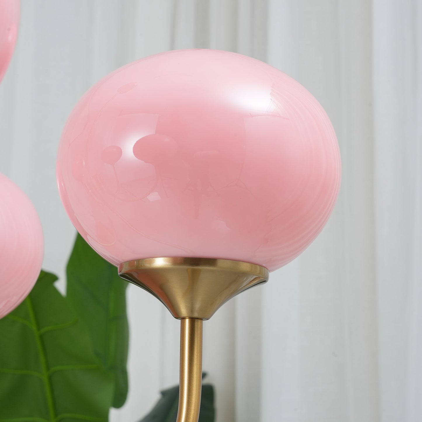 Plafondlamp Glas Roze Goud Retro 3 of 5 Lichts Hanglamp Woonkamer Slaapkamer Eetkamer Luxe