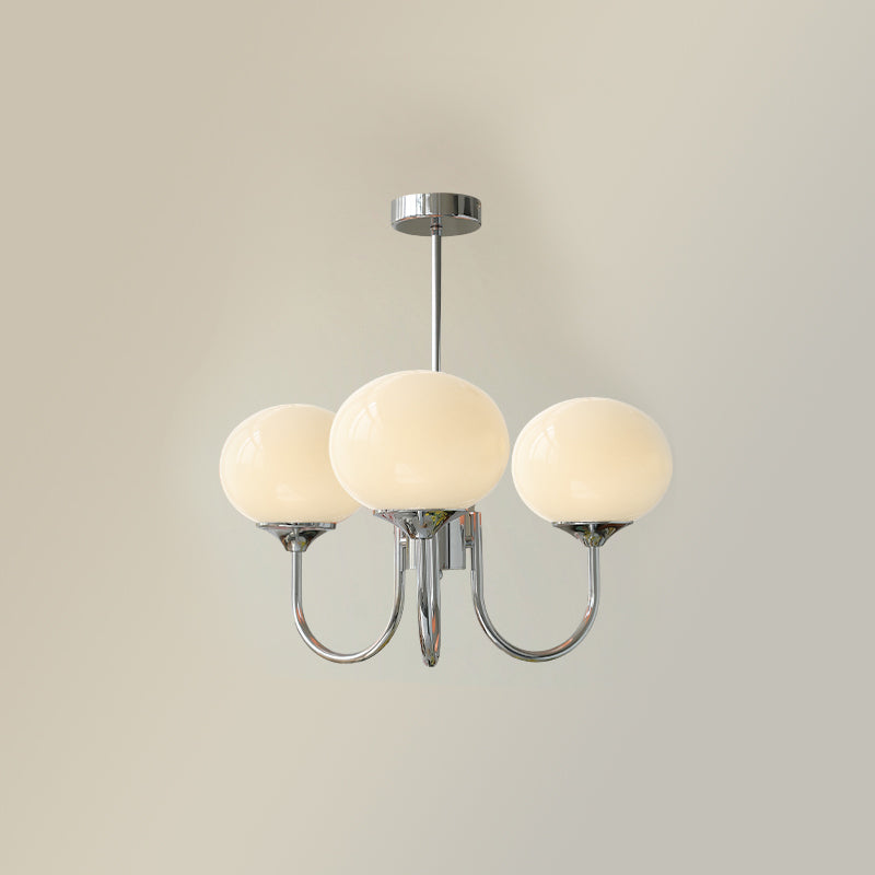 Plafondlamp Glas Roze Goud Retro 3 of 5 Lichts Hanglamp Woonkamer Slaapkamer Eetkamer Luxe