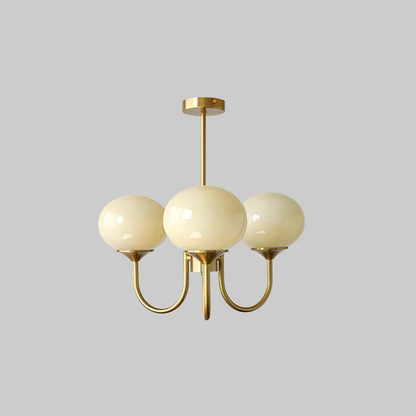 Glazen Kroonluchter Met Roze Witte Of Creme Bollen En Gouden Of Chromen Frame Moderne Design Kroonluchter Met 3 Of 5 Lichtpunten Voor Woonkamer En Eetkamer