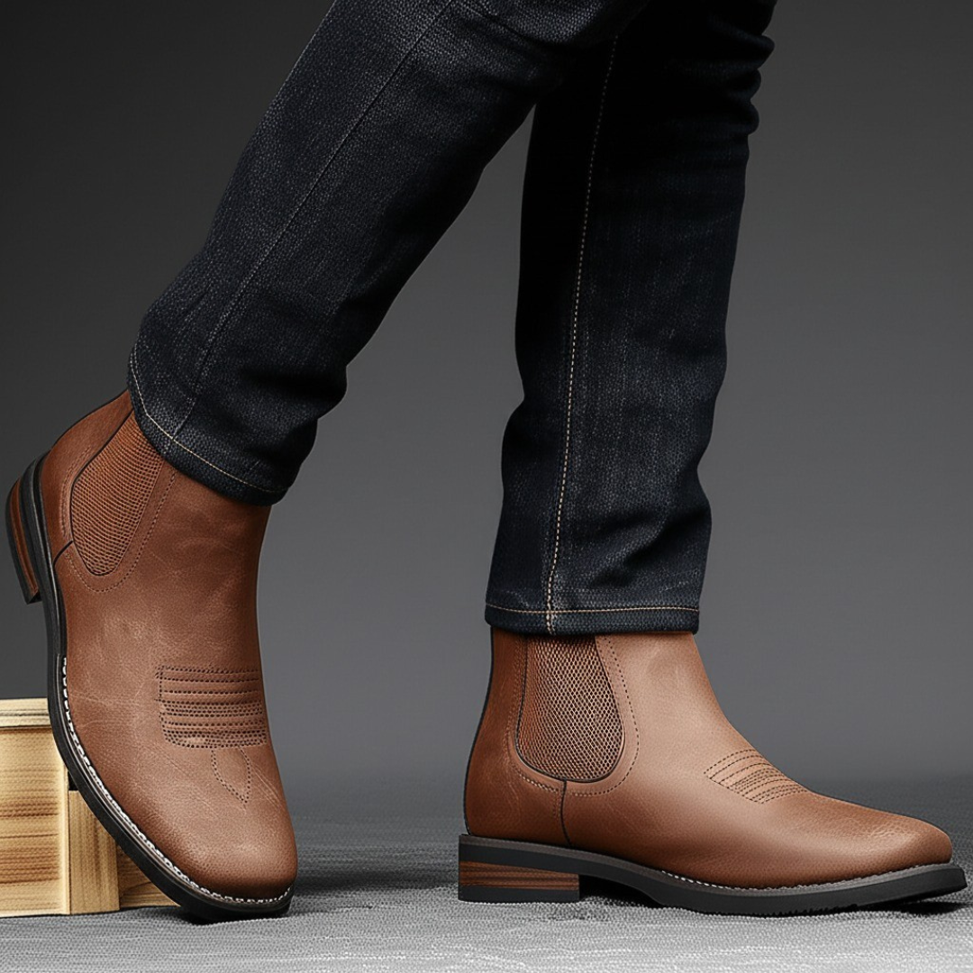 Martin | Robuuste en elegante leren boots 2