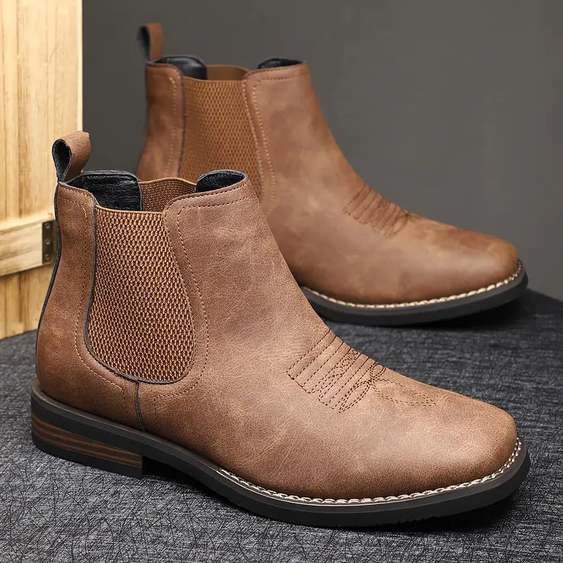 Martin | Robuuste en elegante leren boots 4