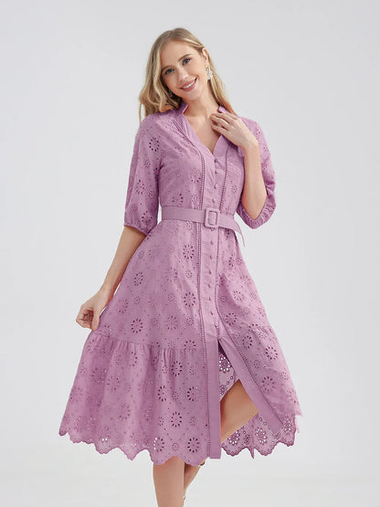 Zomerjurk Lichtblauw Vrolijk Zomerkleding