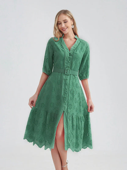Zomerjurk Lichtblauw Vrolijk Zomerkleding