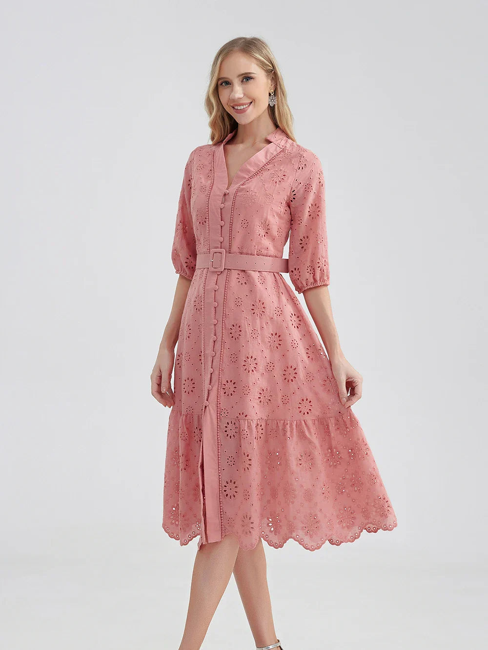 Zomerjurk Lichtblauw Vrolijk Zomerkleding