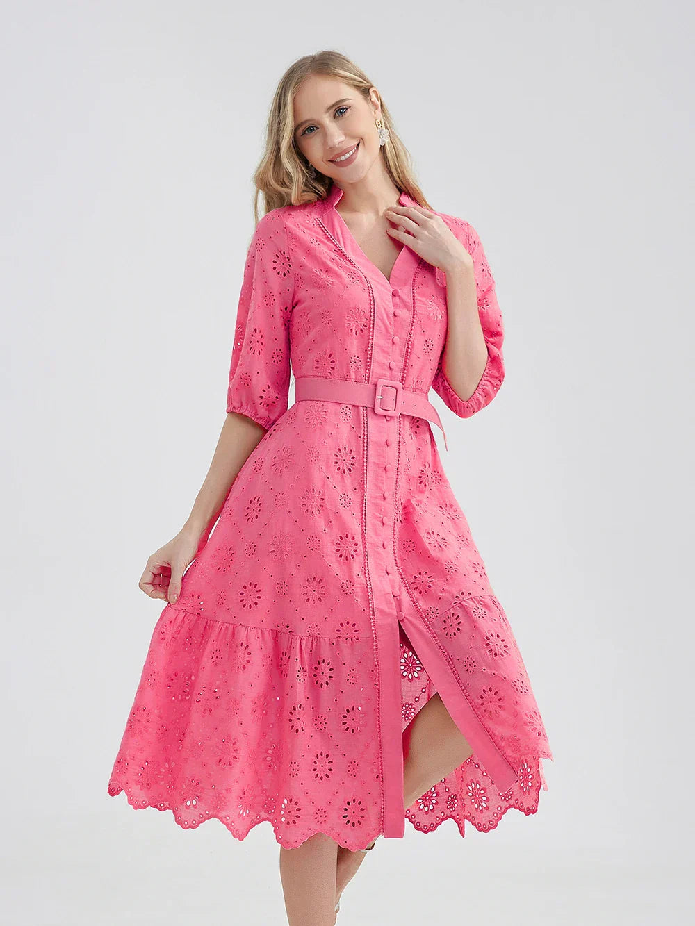 Zomerjurk Lichtblauw Vrolijk Zomerkleding