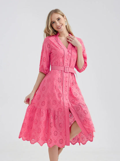 Zomerjurk Lichtblauw Vrolijk Zomerkleding