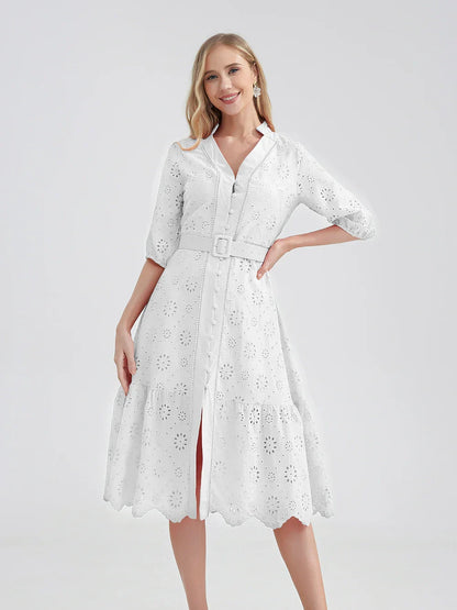 Zomerjurk Lichtblauw Vrolijk Zomerkleding