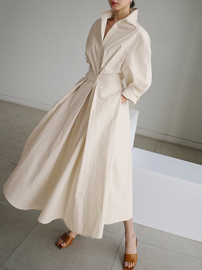 Mathilde | Elegante Overhemdjurk met Knoopsluiting 1