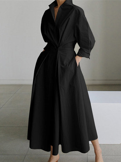 Mathilde | Elegante Overhemdjurk met Knoopsluiting 3