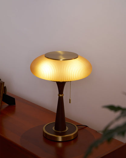 Tafellamp met Paddenstoelkap – Vintage Designverlichting voor Bureaus en Nachtkastjes