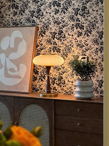 Tafellamp met Paddenstoelkap – Vintage Designverlichting voor Bureaus en Nachtkastjes