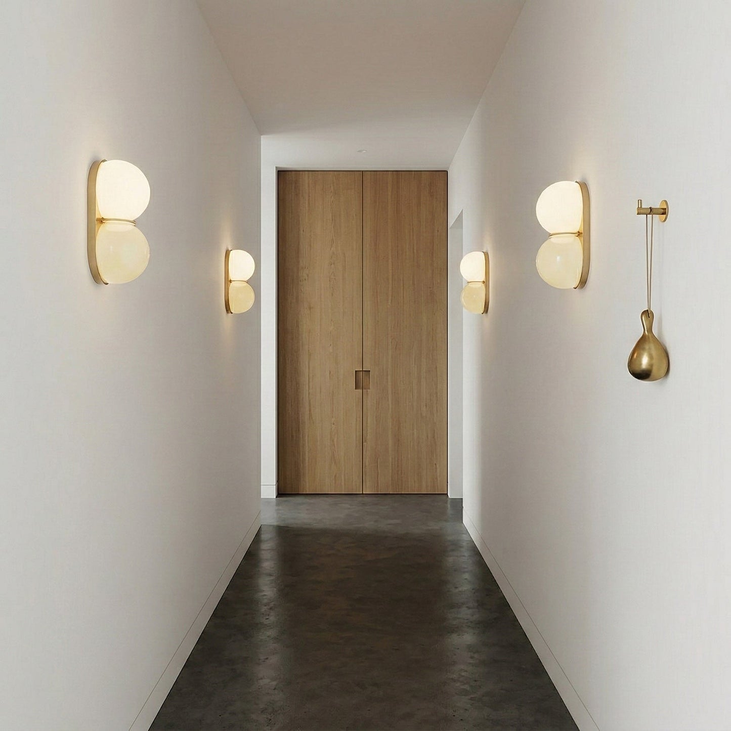 Moderne Dubbele Glazen Wandlamp – Speelse Verlichting met Gekleurde Glazen voor Slaapkamer & Kinderkamer