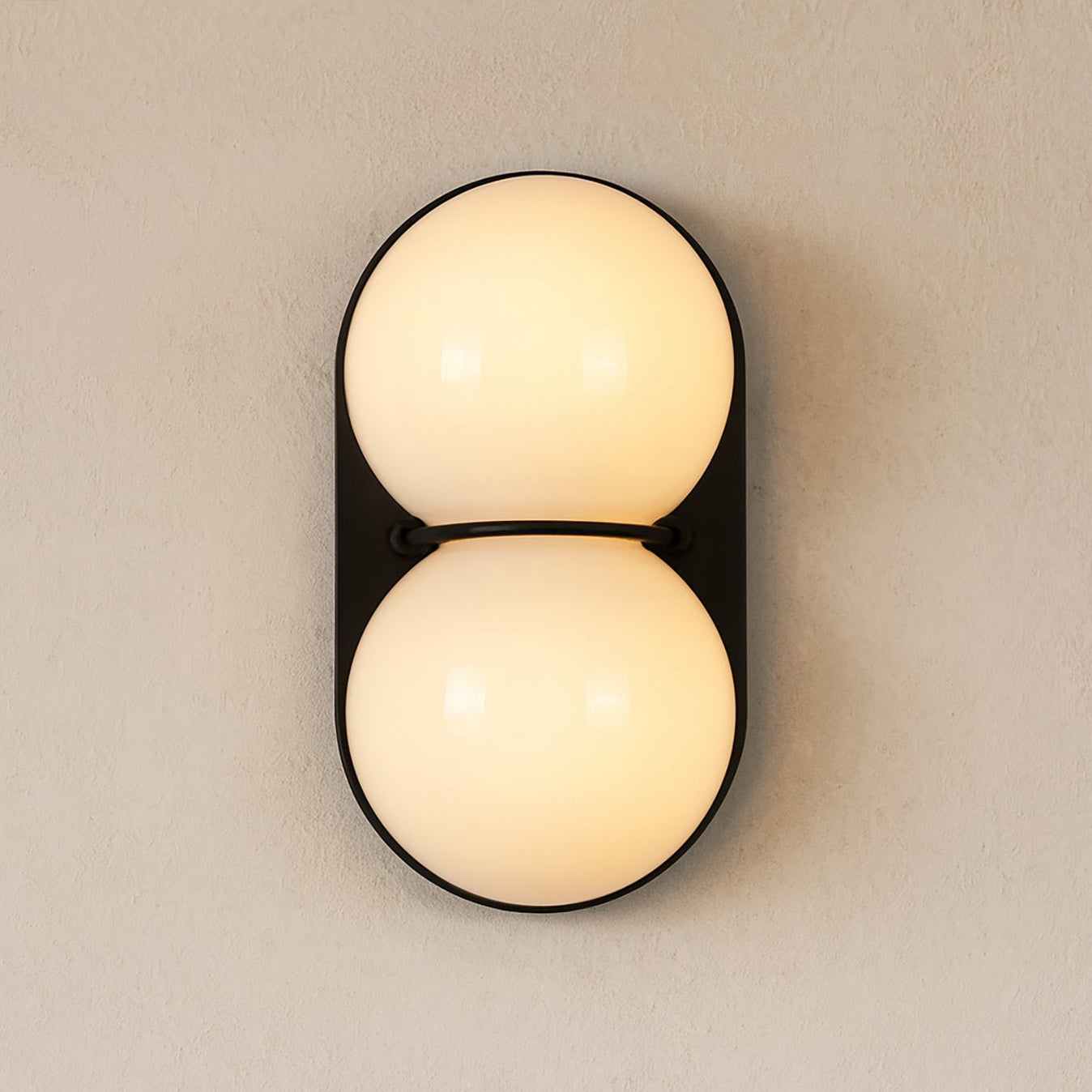 Moderne Dubbele Glazen Wandlamp – Speelse Verlichting met Gekleurde Glazen voor Slaapkamer & Kinderkamer