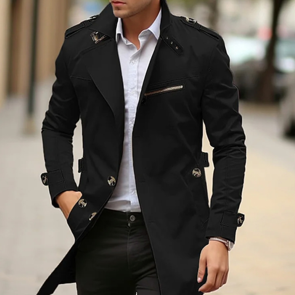 Heren Trenchcoat Waterdicht Elegante Kwaliteit