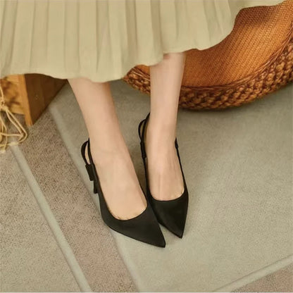 Dames Pumps Slingback Elegante Punten Neus