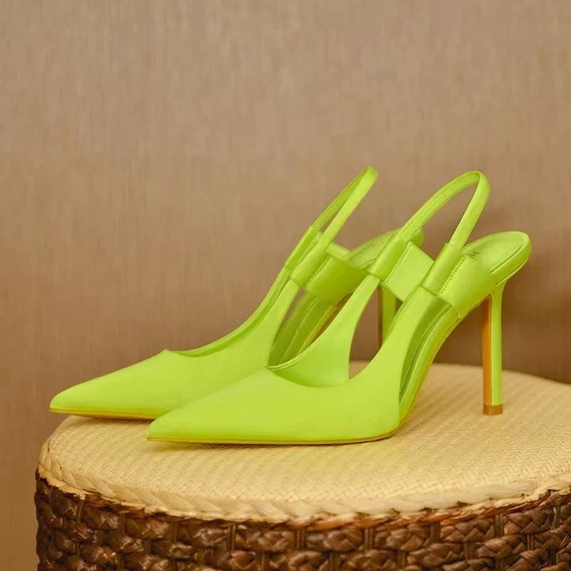 Dames Pumps Slingback Elegante Punten Neus