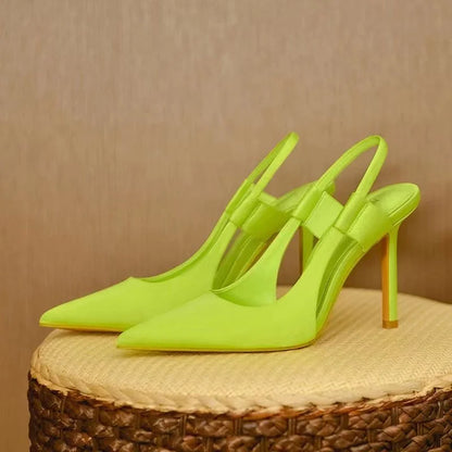 Dames Pumps Slingback Elegante Punten Neus