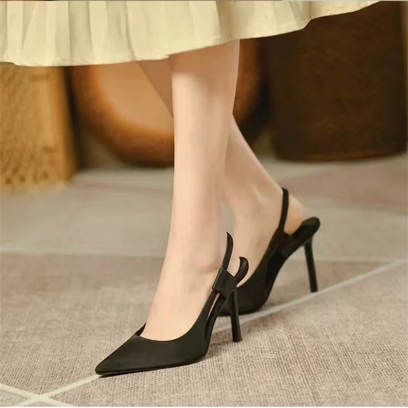 Dames Pumps Slingback Elegante Punten Neus