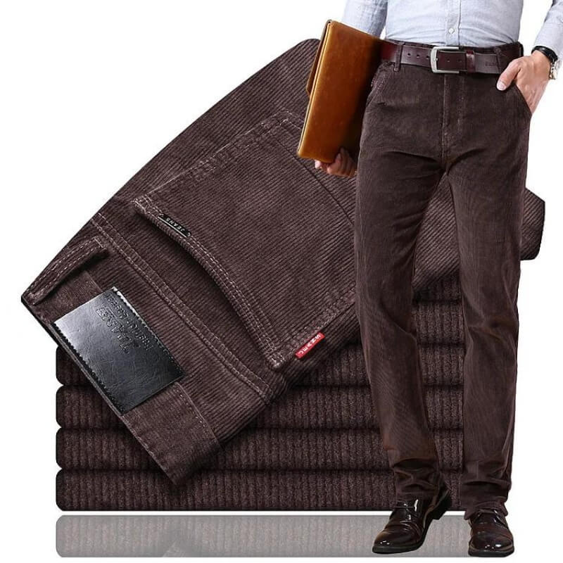 Herenbroek Corduroy Comfortabel Klassieke Stijl