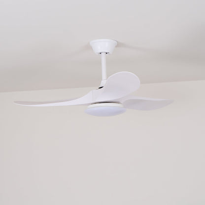 Plafondventilator met LED-verlichting — Modern design met houtnerf en 6 snelheden