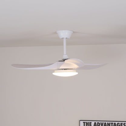 Scandinavische Plafondventilator met Verlichting | Moderne Ventilator met LED | Afstandsbediening & 6 Snelheden | Zwart Wit Houtnerf | Voor Slaapkamer Woonkamer | 106/132 cm