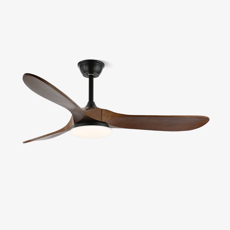 Moderne Plafondventilator met Verlichting – Hout & LED – 6 Snelheden – Afstandsbediening