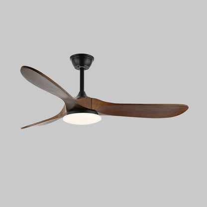 Scandinavische Plafondventilator met Verlichting | Moderne Ventilator met LED | Afstandsbediening & 6 Snelheden | Zwart Wit Houtnerf | Voor Slaapkamer Woonkamer | 106/132 cm