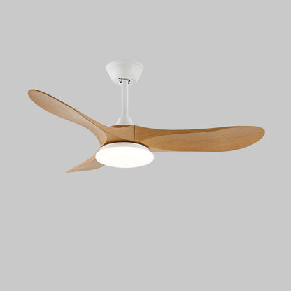 Plafondventilator met LED-verlichting — Modern design met houtnerf en 6 snelheden
