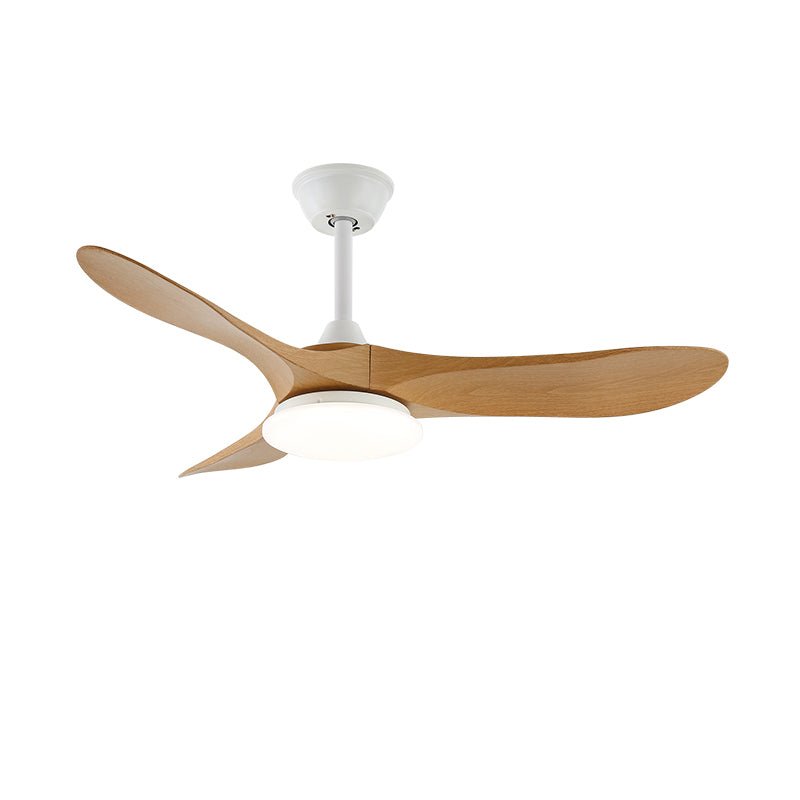 Plafondventilator met LED-verlichting — Modern design met houtnerf en 6 snelheden