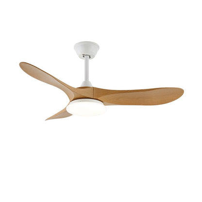Plafondventilator met LED-verlichting — Modern design met houtnerf en 6 snelheden